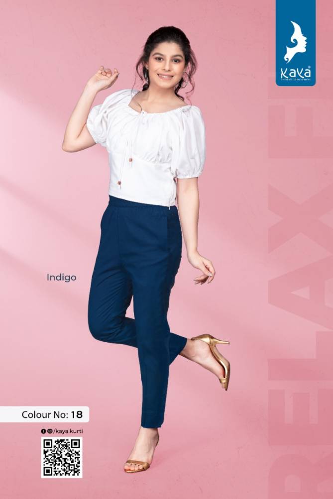 Kaya Relax Latest Cotton Daily Wear Fancy Pant Collection